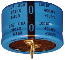 381LX221M200H012 - ALUMINUM ELECTROLYTIC CAPACITOR 220UF, 200V, 20%, SNAP-IN - CORNELL DUBILIER