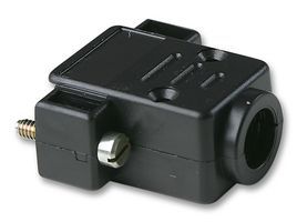 09 67 009 0443 - D Sub Backshell, DE, 180°, Metallised Thermoplastic Body - HARTING