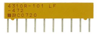 4310R-101-202LF - RESISTOR, BUSSED RESISTOR NETWORK, 9, 2KOHM, 2%, SIP - BOURNS