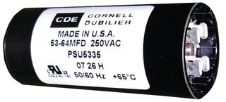 PSU2130 - ALUMINUM ELECTROLYTIC CAPACITOR 21-25UF 330V, 20%, QC - CORNELL DUBILIER