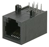 SS-6466-NF - Modular Connector, Modular Jack, 1 x 1 (Port), 6P6C, Through Hole Mount - STEWART CONNECTOR