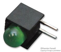 550-0205F. - INDICATOR, LED PCB, 5MM, GREEN, 2.1V - DIALIGHT