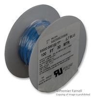 83000 006100 - HOOK UP WIRE, 100FT, 30AWG, COPPER, BLUE - BELDEN