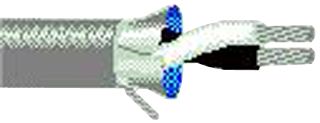 8641 060100. - SHIELDED CABLE MULTIPAIR, 1PAIR, 24AWG, 100FT, 300V, CHROME - BELDEN