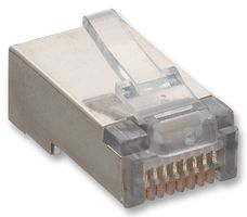 P 129 S - Modular Connector, RJ45 Plug, 1 x 1 (Port), 8P8C, Cable Mount - LUMBERG