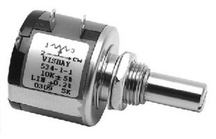 536-1-1-203 - WIREWOUND POTENTIOMETER, 20KOHM, 5%, 2W - VISHAY