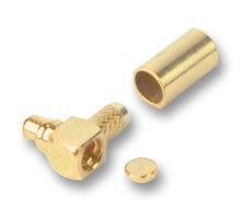 1-1634002-0 - RF / Coaxial Connector, MMCX Coaxial, Right Angle Plug, Crimp, 50 ohm, RG174A, RG188A, RG316, URM95 - GREENPAR - TE CONNECTIVITY