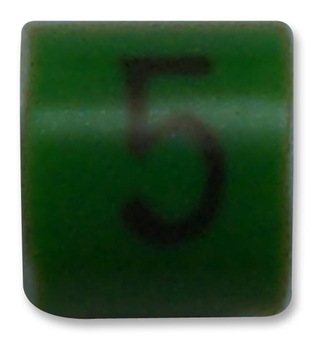 TE CONNECTIVITY Wire Markers - Clip Style 06161505 CABLE MARKER, 5, GRN, PK100 TE CONNECTIVITY 141580 06161505