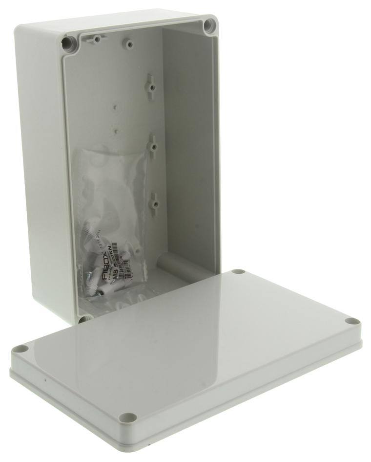 PC M 95 G ENCLOSURE BOX, POLYCARBONATE, IP67, GREY LID FIBOX
