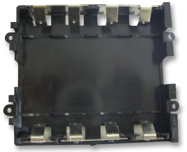 SBH-4AA-BK BATTERY HOLDER, 4XAA, BLACK BOX ENCLOSURES