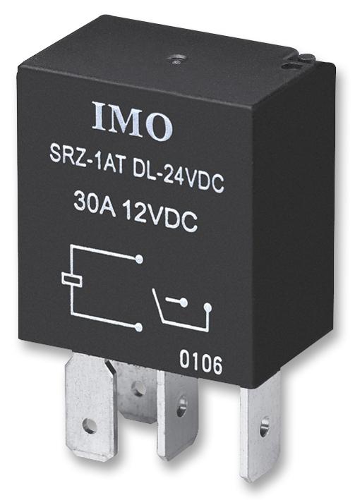 SRZ-1CT-DL-24VDC RELAY, AUTOMOTIVE, SPDT, 27VDC, 30A IMO PRECISION CONTROLS