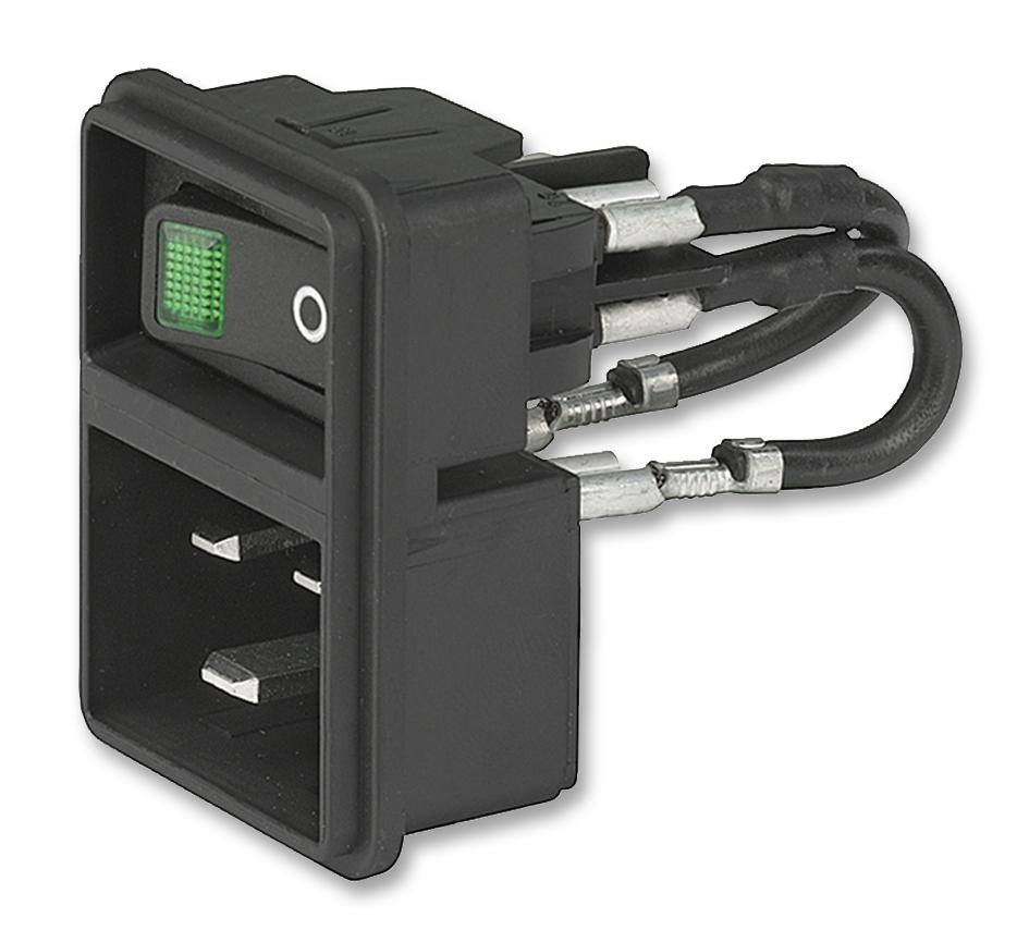 EC11.0001.201 INLET MODULE, IEC, 16/20A, SNAP-IN SCHURTER