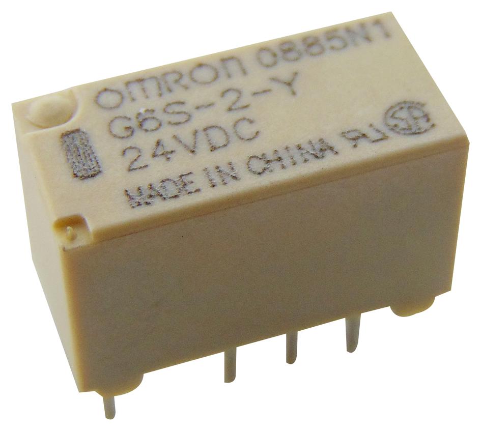 G6S-2Y DC24 RELAY, SIGNAL, DPDT, 30VDC, 2A OMRON