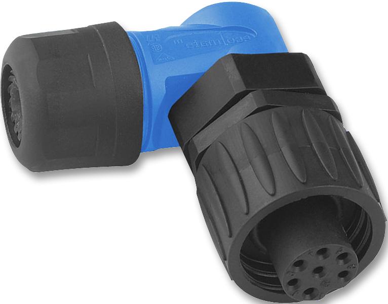 C016 10F006 000 10 SOCKET, FREE, 90DEG, 6P+E WAY AMPHENOL SINE/TUCHEL