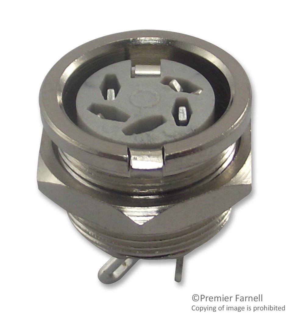 650-0510 SOCKET, DIN, SCREENED, 240DEG, 5POLE DELTRON COMPONENTS