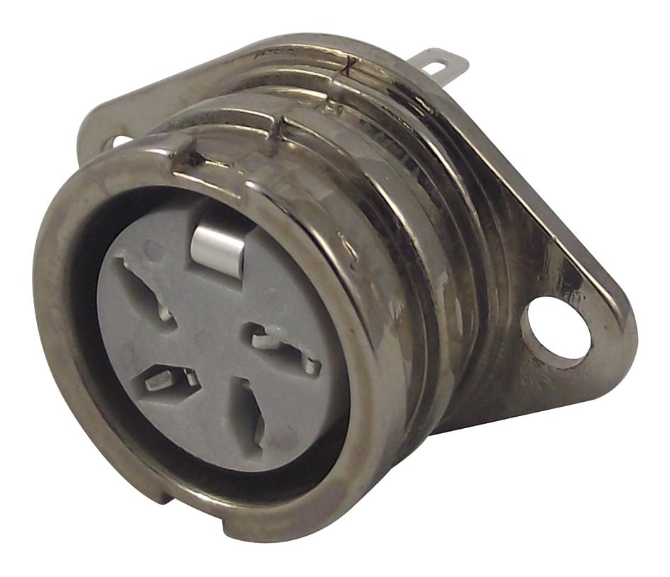 593-0400 SOCKET, DIN, LOCKING, 4PIN DELTRON COMPONENTS