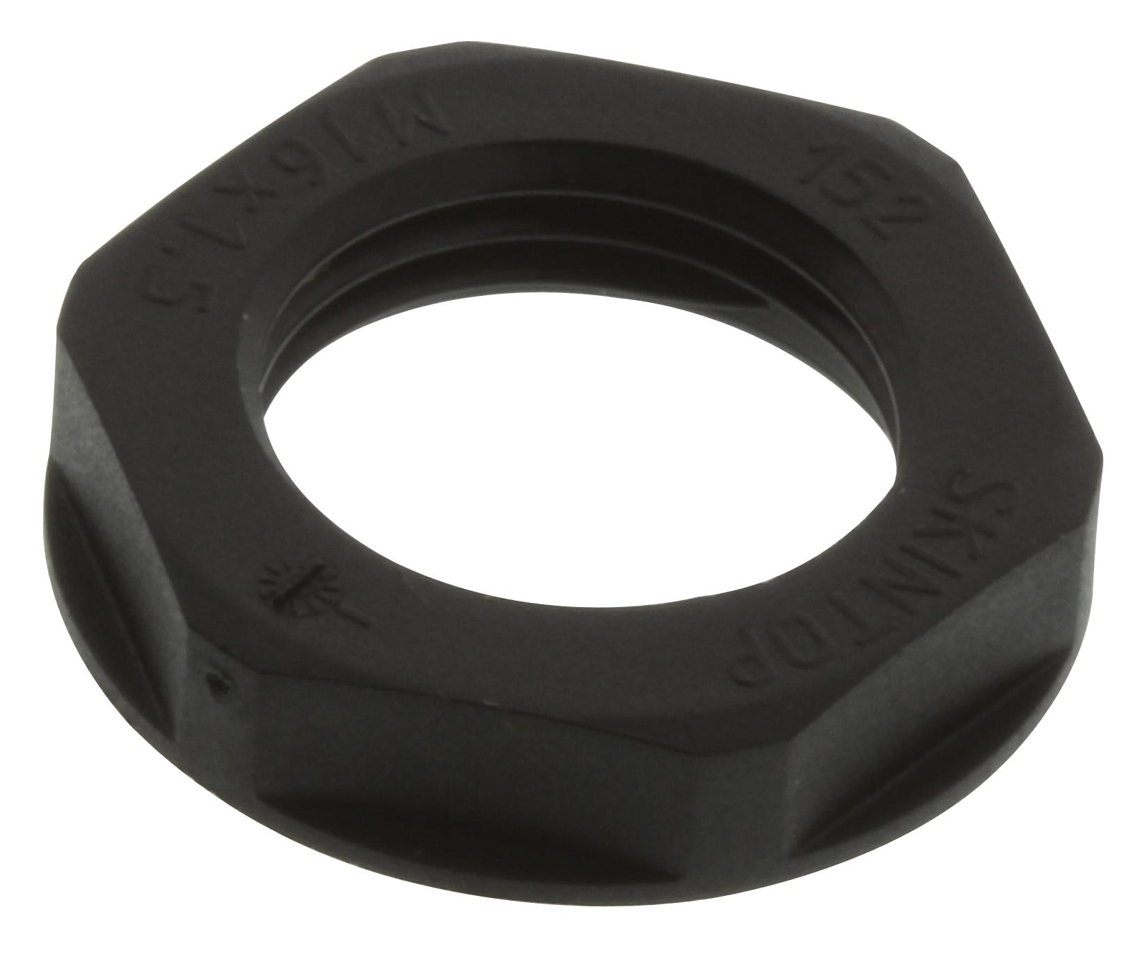53119110 LOCKNUT, NYLON, M16, BLACK LAPP KABEL