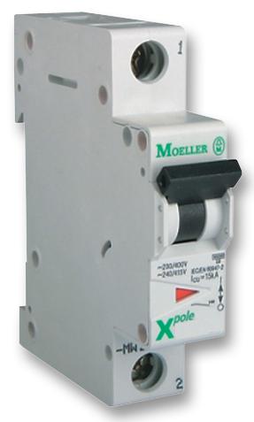 FAZ-D6/1 MINIATURE CKT BREAKER, 1P, 6A, 240VAC EATON MOELLER