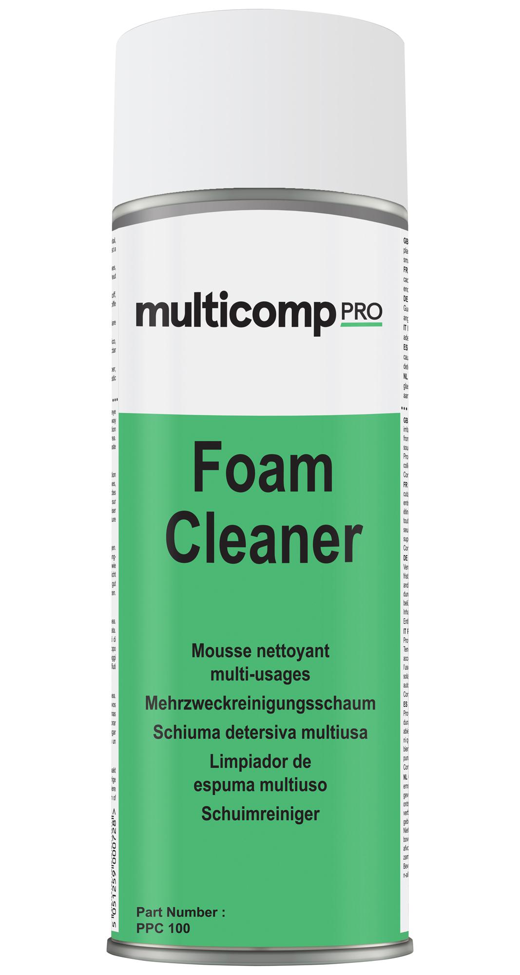 PPC100 CLEANER, FOAM, 400ML, AEROSOL MULTICOMP PRO