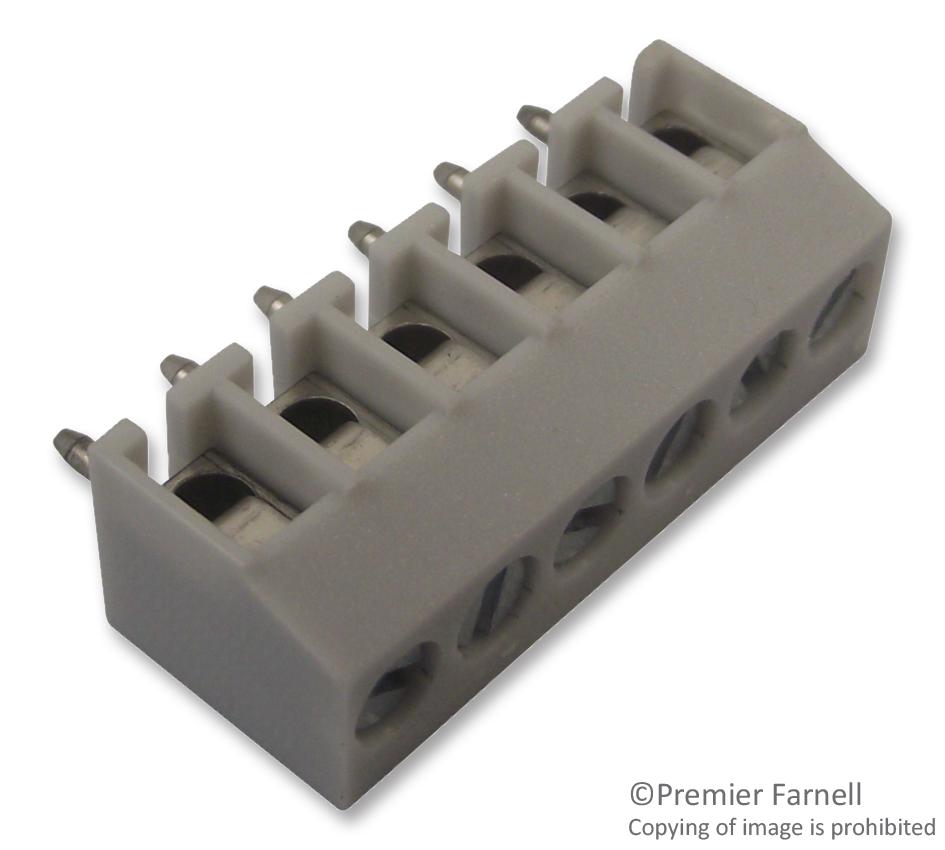 KRMC 06 TERMINAL BLOCK, WIRE TO BRD, 6POS LUMBERG