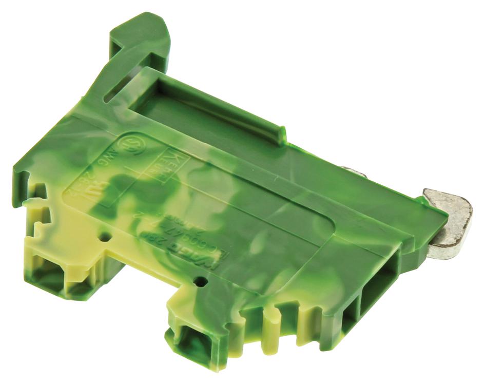 280-107 TERMINAL BLOCK, DIN RAIL, 2POS, 12AWG WAGO