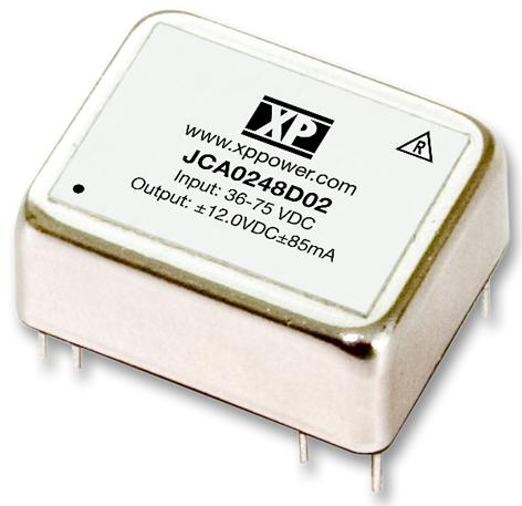 JCA0224S12 CONVERTER, DC/DC, 1O/P, 2W, 12V XP POWER