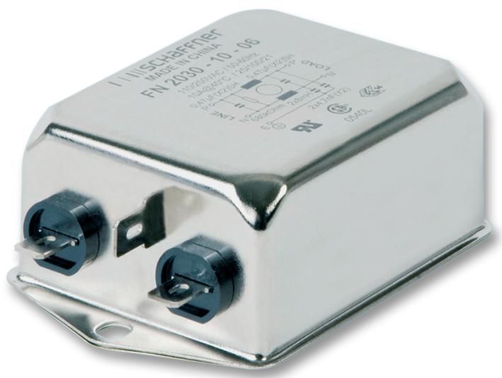 FN2030-10-06 FILTER, 1 PH, 10A, CHASSIS MOUNT SCHAFFNER