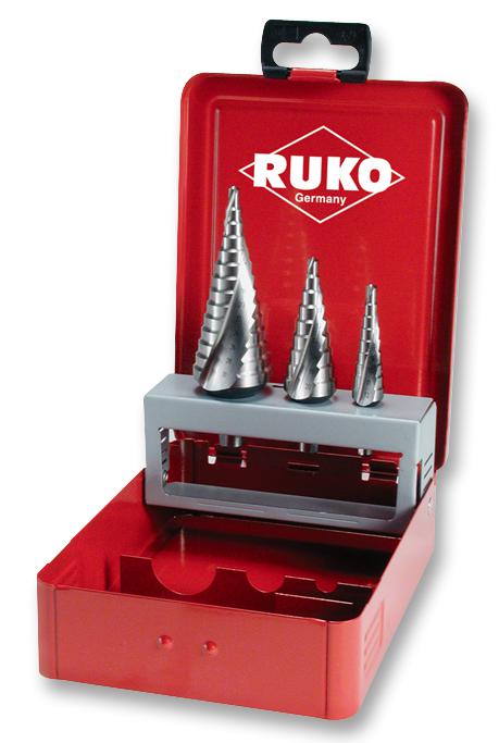 101026 STEP DRILL SET, HSS, CBN RUKO
