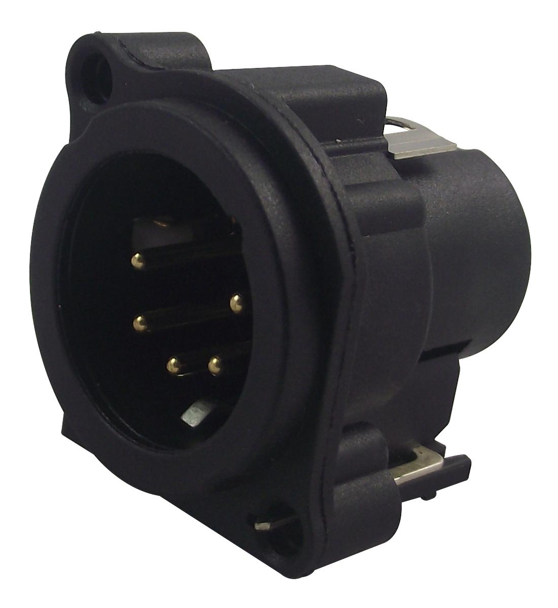 NC5MAV-SW PLUG, XLR, PCB, SWITCHED, 5POLE NEUTRIK