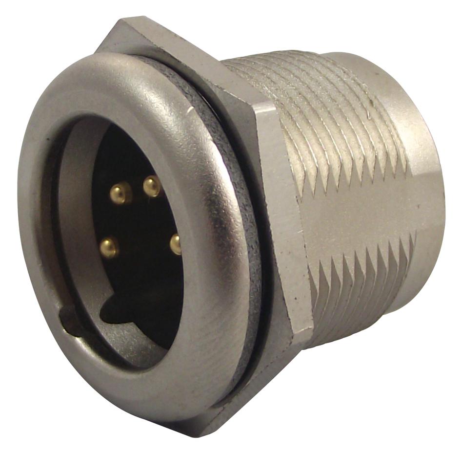 NC4MPR-HD SOCKET, XLR, MALE, PANEL, 4POLE NEUTRIK