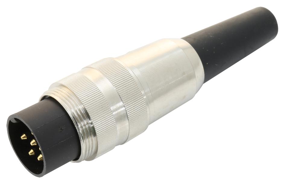 SV60 PLUG, DIN, STRAIGHT, 6WAY LUMBERG