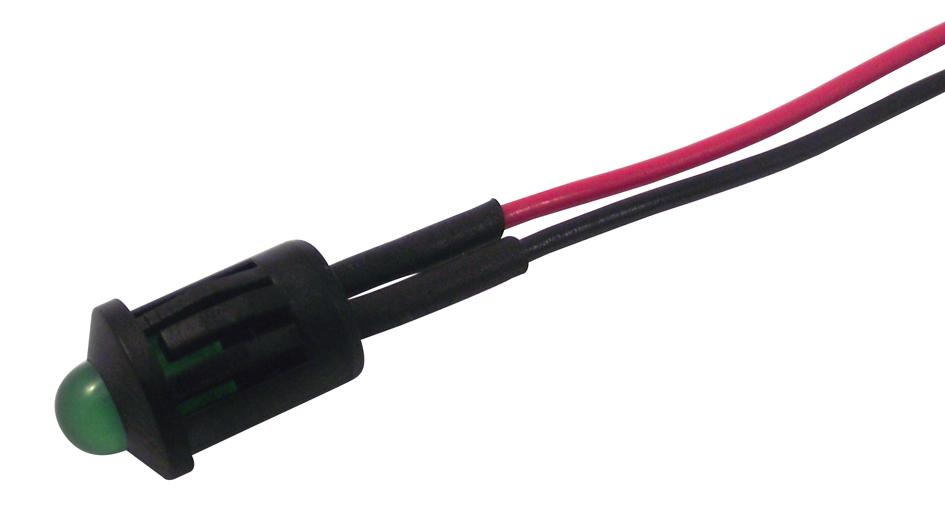 T000115 LED INDICATOR, PANEL MNT, 8MM, GREEN CML INNOVATIVE TECHNOLOGIES