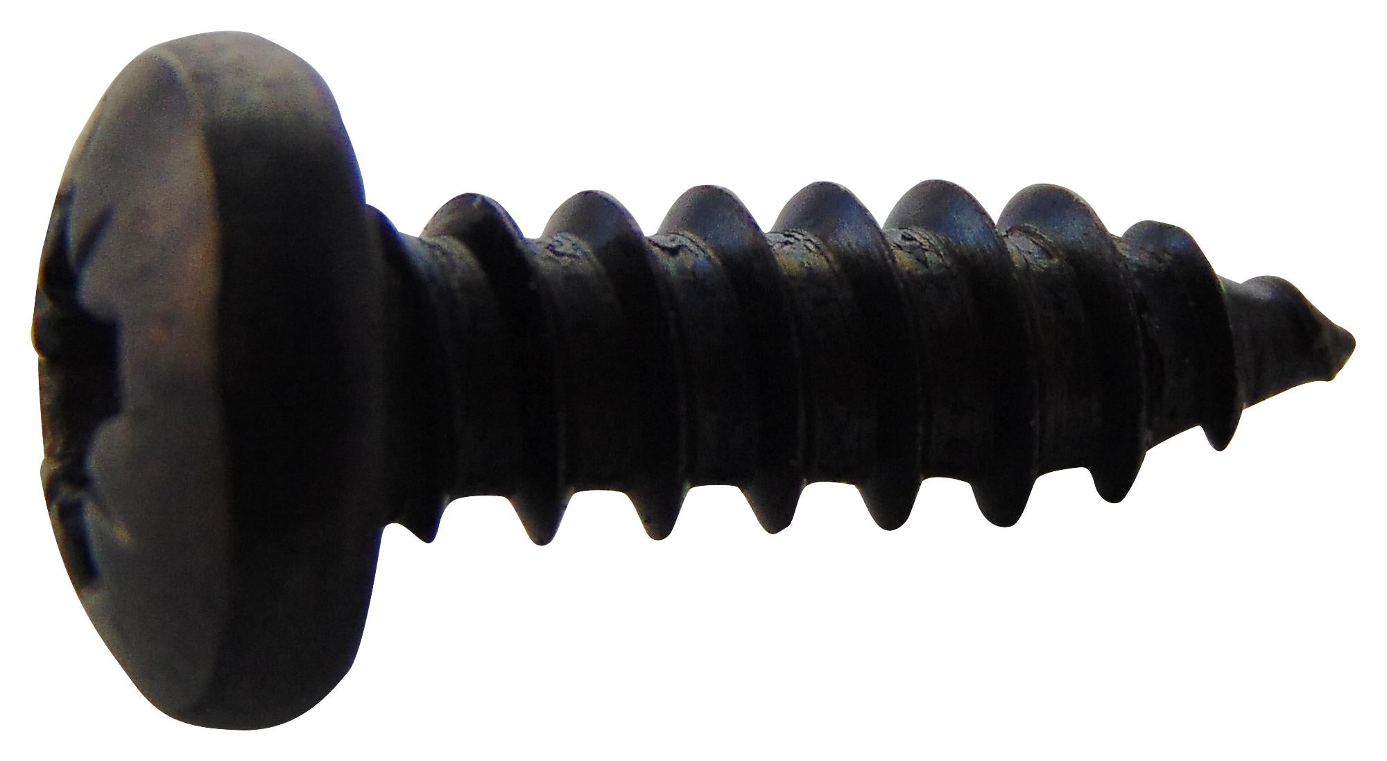 N80.500 PRSTABB100- SCREW, POZI PAN, STEEL, BLK, #8X1/2 TR FASTENINGS