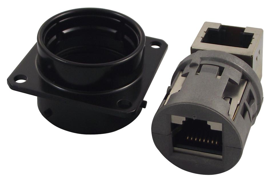 RJF21RAB IN-LINE ADAPTER, RJ45 8P JACK-JACK AMPHENOL SOCAPEX