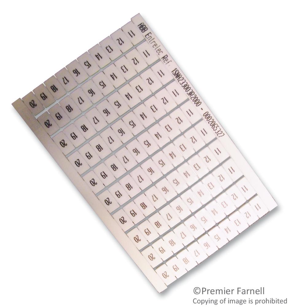 023300320 MARKER, 11-20, PK10 ENTRELEC - TE CONNECTIVITY