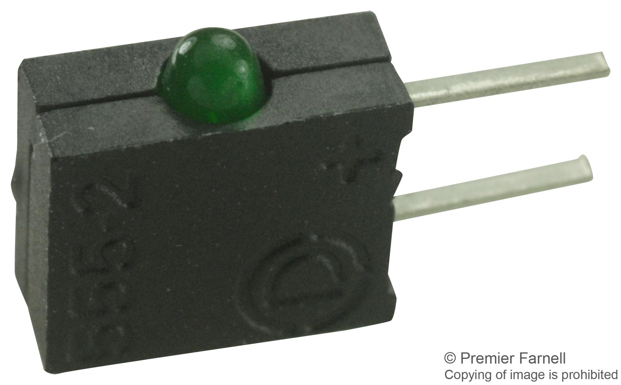 555-2303F LED, PCB, 2MM, 5V, GREEN DIALIGHT