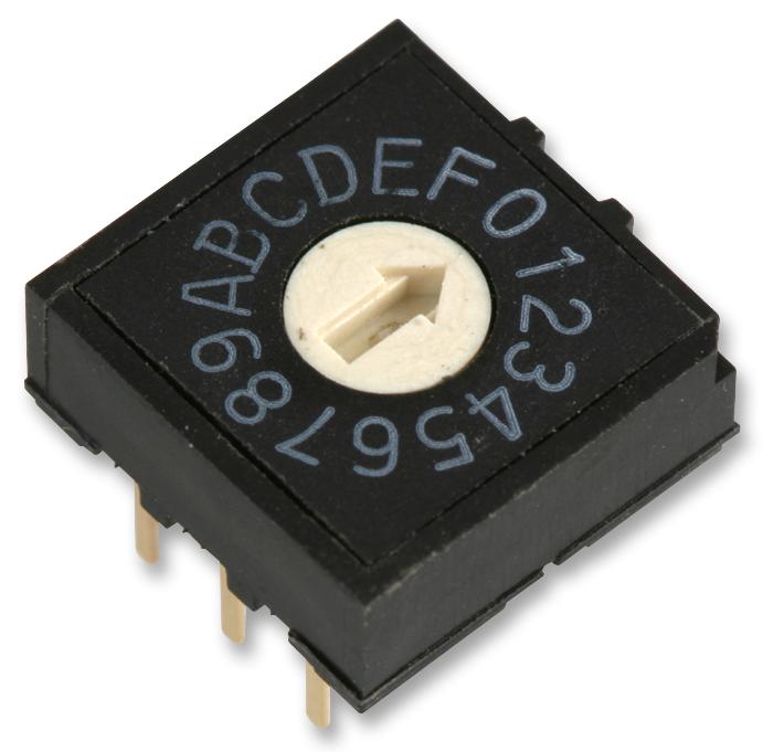 MCRH3AF-16R ROTARY CODED SWITCH, FLUSHED, 16POS, TH MULTICOMP PRO