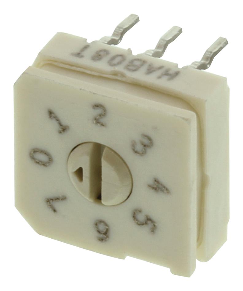 94HAB08T SWITCH, ROTARY DIP, 8 POSITION GRAYHILL