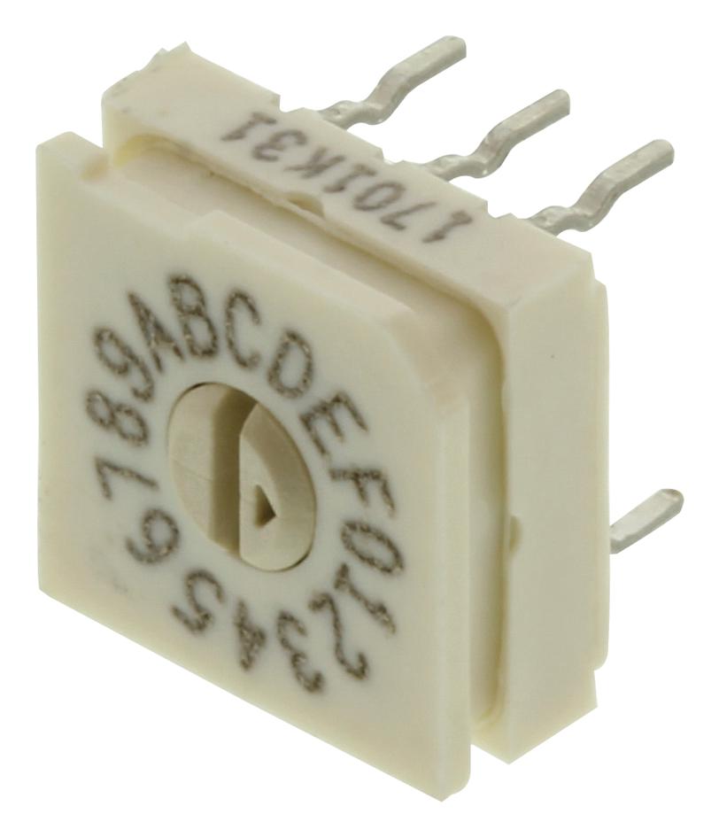 94HAB16T SWITCH, ROTARY DIP, 16 POSITION GRAYHILL