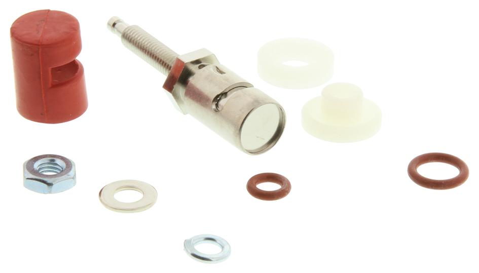 1837-102 BINDING POST, SPRING LOADED, 3/8, RED ABBATRON HH SMITH