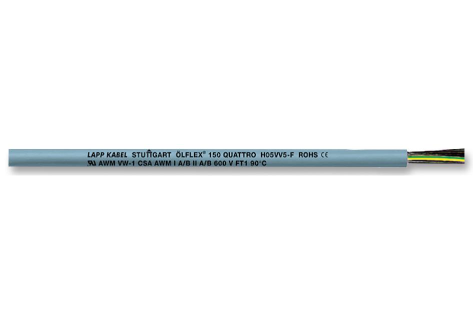 0015204 CABLE, CTRL, 4 CORE, 1MM, PER M LAPP KABEL