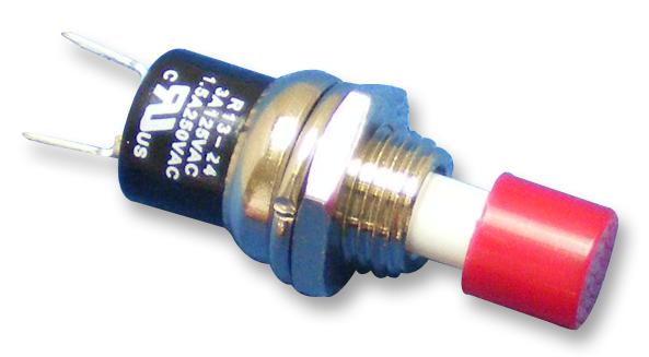 R13-24B-05-BR SWITCH, PUSH BUTTON, SPNC, MOM MULTICOMP PRO