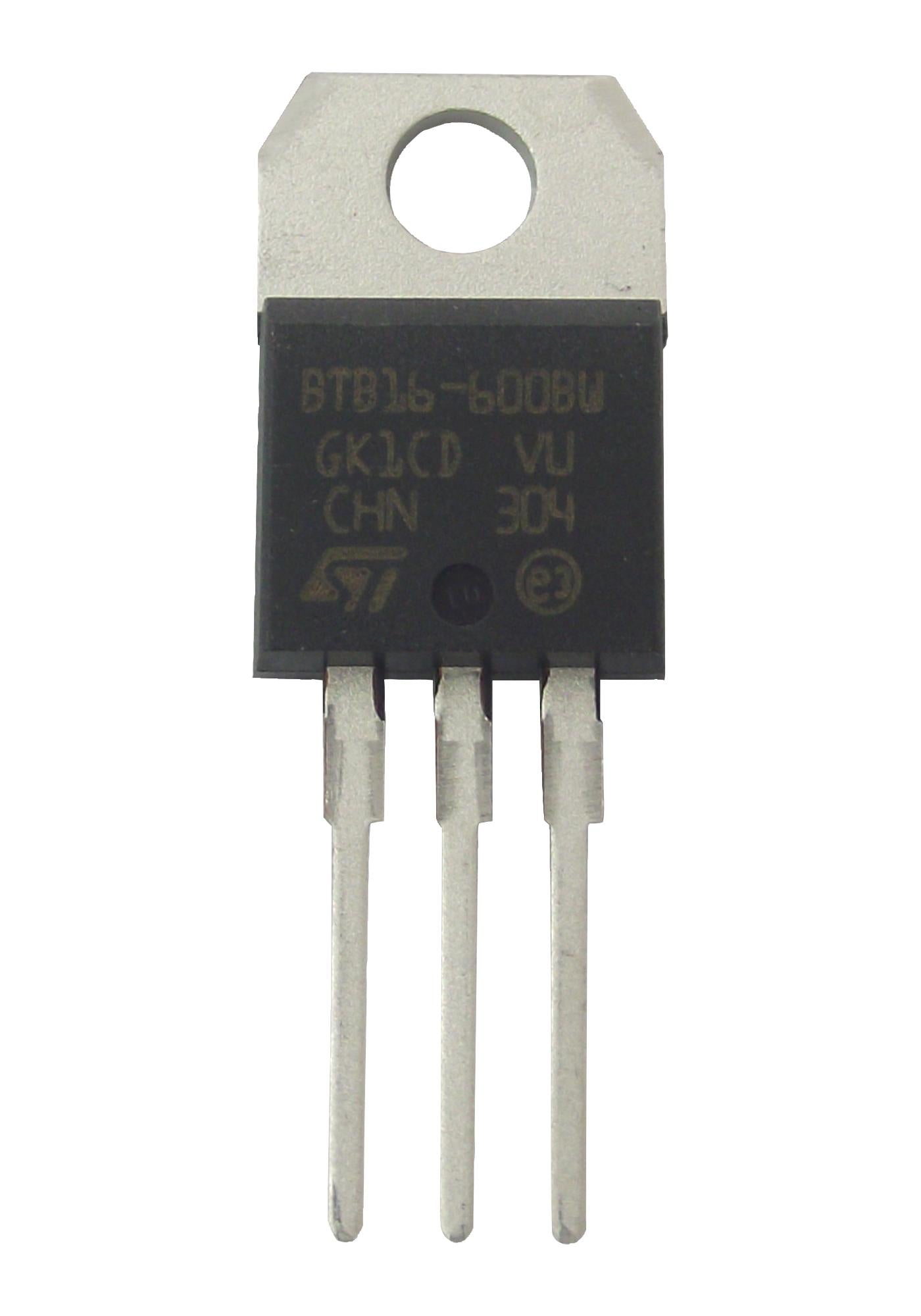 BTB08-600BWRG TRIAC, 4 QUADRANT, 600V, 8A, TO-220AB-3 STMICROELECTRONICS