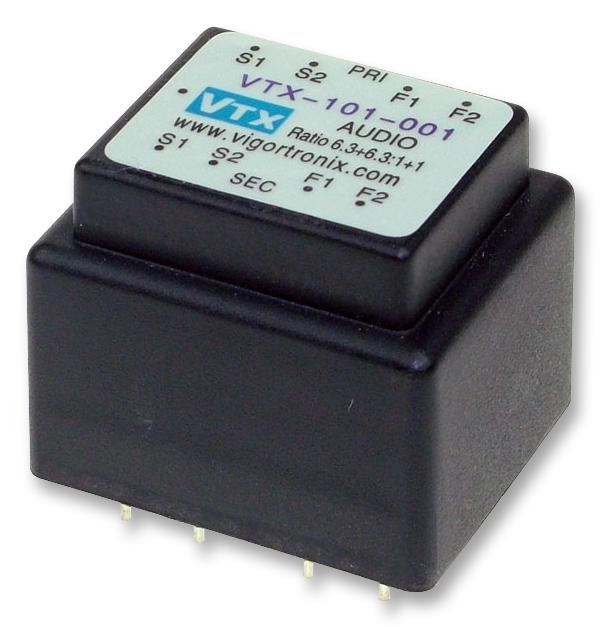 VTX-101-001 TRANSFORMER, AUDIO, 6.3+6.3:1+1 VIGORTRONIX