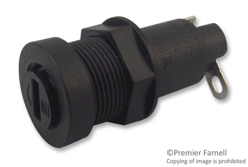 0031.1081 FUSEHOLDER, 5X20MM, PANEL, SLOT KNOB SCHURTER