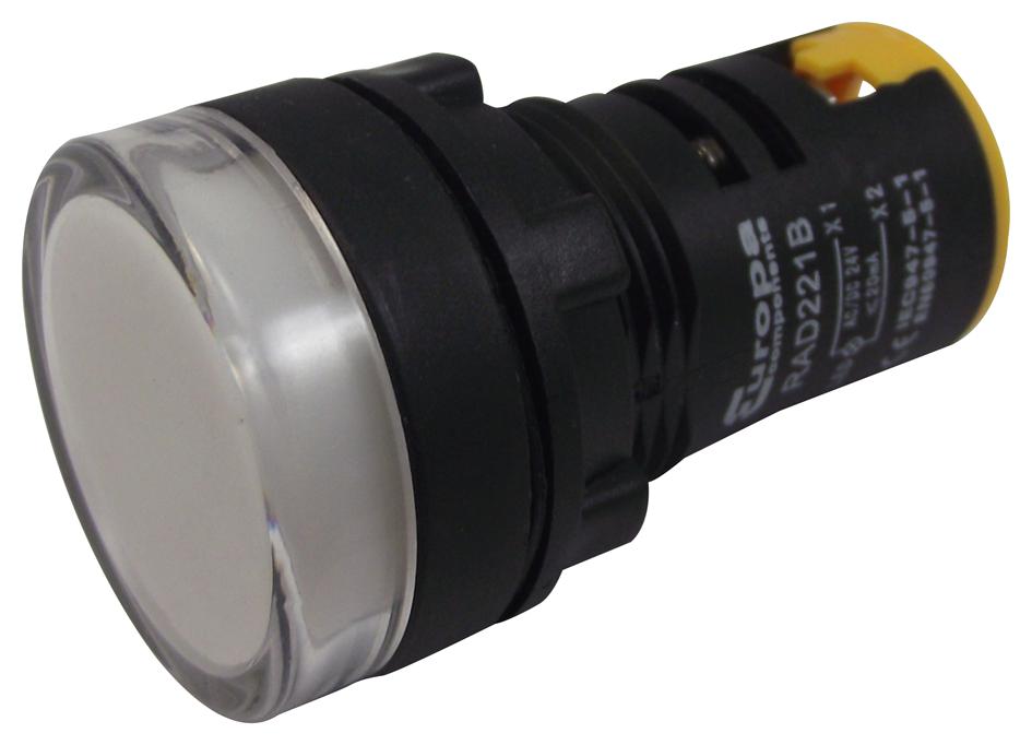 RAD221B 22MM SWITCHES LED PILOT WHITE 24V MULTICOMP