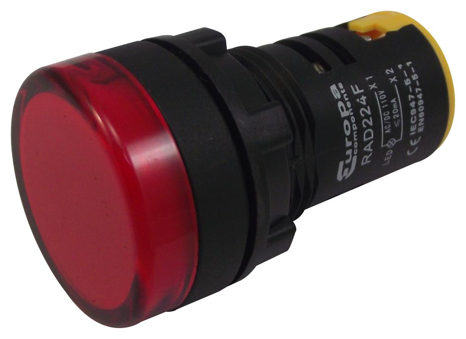 RAD224F 22MM SWITCHES LED PILOT RED 110V MULTICOMP