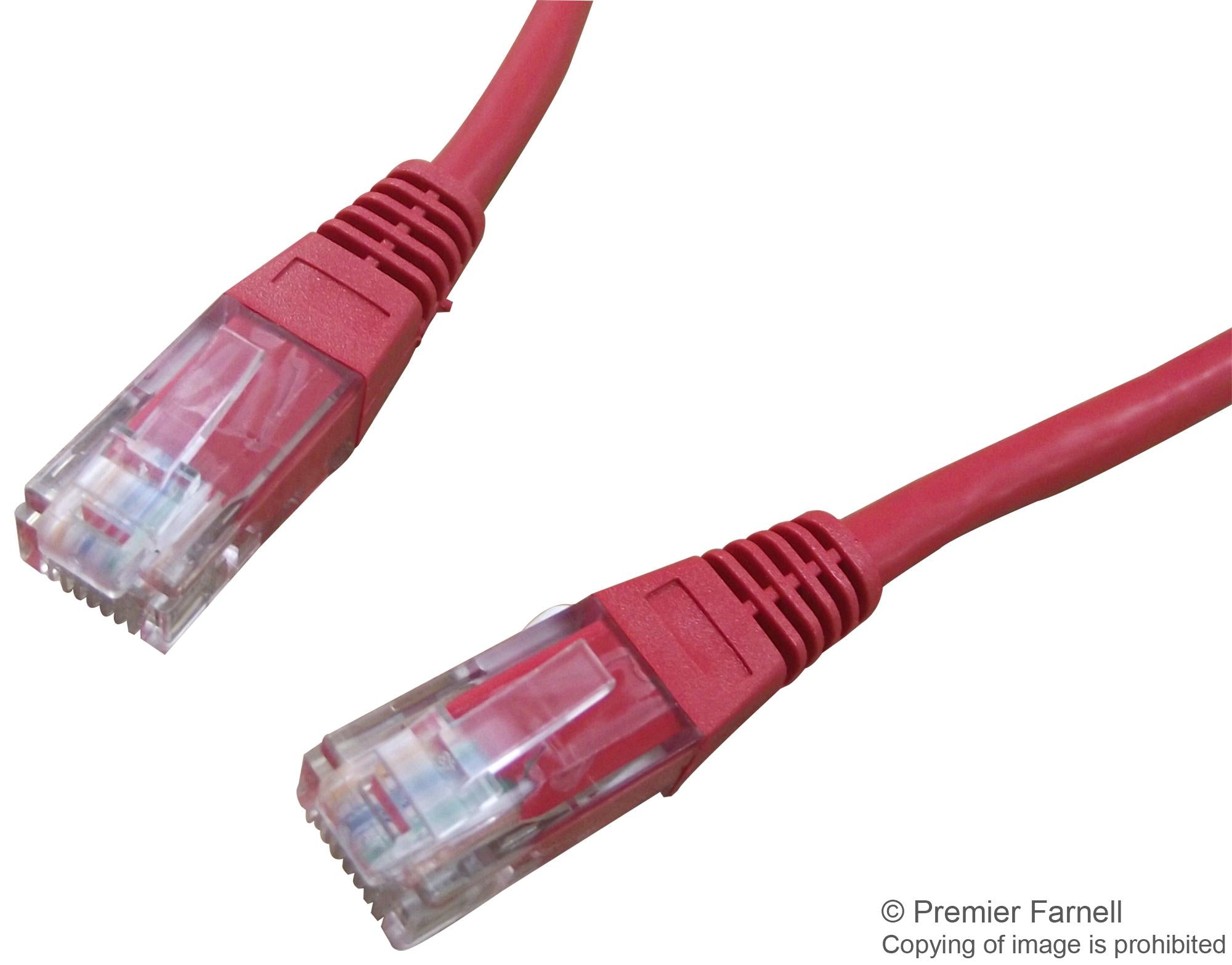 PS11040 PATCH LEAD, CAT 5E, 0.5M RED PRO SIGNAL