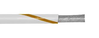1551 WN001 HOOK-UP WIRE, 22AWG, WHITE/BROWN, 305M ALPHA WIRE