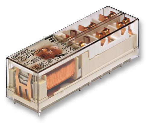 SR6M4024 POWER RELAY, 3PST/SPST, 8A, 250VAC, TH SCHRACK - TE CONNECTIVITY